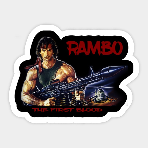 Rambo Sticker by chjannet